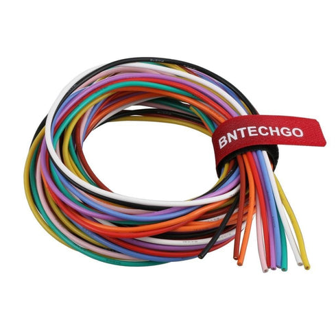 BNTECHGO 18 Gauge Silicone Wire Kit 10 Color Each 5 ft Flexible