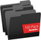 Pendaflex File Folders, Letter Size, 1/3-Cut Tab, Black, 100 Per Box for Documents