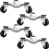 CEZOOWYEX Set 4 200 lbs 3 6 Inch of Steel Tri Dolly Caster, Load Capacity Wheel Dolly, Heavy Duty Furniture Movers