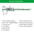 HDLNAK Digital Vernier Caliper Measuring Tool, 6 Inch Stainless Steel Caliper with Large LCD Screen
