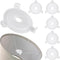 OIIKI 6pcs Lamp Shade Adapter Ring, White Lamp Shade Reducer Rings, Plastic