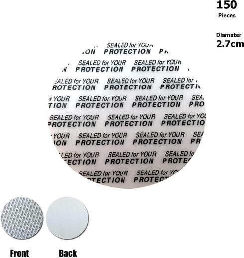 Pressure Sensitive Seals, Cap Liners, Bottle Seal, Foam Safety Tamper Resistant Gasket for Cosmetic Bottles (150 Pieces)