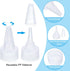 PATIKIL 24/410 Twist Bottle Caps, 15Pcs Plastic Ribbed Edge Squeeze Replacement Caps for Paint Lids