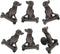 Dog Knob Cabinet Knobs, 6 Pcs Animal Single Hole Handle in Ancient Tin Color for Furniture Door Cabinet Hardware