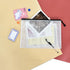 Vuzvuv A5-22 PCS Mesh Zipper Pouch Set, 9.49"x 7.09", Document File Folders with Label Sticker for Storage