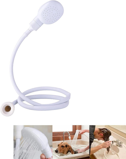 3.28ft/1m Sink Spray Hose,Portable Sink Hose Sprayer,Shampoo Sprayer Handheld Hose Shower Head