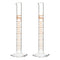 stonylab Graduated Cylinder, 2-Pack B Grade Borosilicate Glass, 10 ml with Stable Hexagonal Base