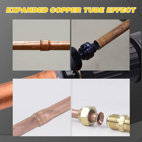 HVAC Repair Tool, 5 in 1 Swage Tube Expander for Air Conditioner Copper Pipe with Drill Set