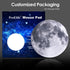 ProElife Round Mouse Pad Gaming Cute Moon Mousepad, 8.66-Inch Non-Slip Rubber Base for Home Office