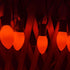 C9 25FT C9 27 Bulbs, LED Orange Halloween Lights, Halloween String Lights with Orange LED Hanging Decoration Light