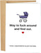 Naixiwen Funny Baby Shower Card for Girl Boy, Lovely New Baby Congratulations Card,