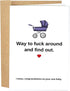Naixiwen Funny Baby Shower Card for Girl Boy, Lovely New Baby Congratulations Card,