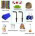 7/8" Antique Brass Ceiling Hooks, Vintage Bronze 7 Shape Right Angle Medal Hooks (40 Pack), 7/8 Inch L Shape Screw Hooks