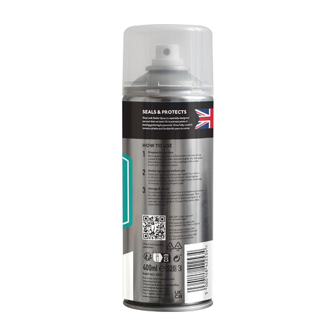 JENOLITE Stop Leak Sealer Spray, Waterproof Sealant, Fills, Seals & Stops Leaks, WHITE, 400ml