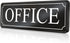 The Office Door Sign with Bigger Letters - Bright Acrylic Self-Adhesive Sign 9×3 in for Home or Business