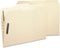Smead Poly Fastener Folder, Manila, Letter Size, 2 Fasteners, 1/3-Cut Tab, 24 per Box