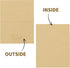 50 Pack 4x6 Kraft Brown Thank you Cards with Envelopes Thick Folded Cardstock and Stickers for All Occasion Greeting