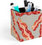Meaudiwes Leather Pen Holder Stand Square Pencil Cup Desktop Stationery Organizer Food Bacon