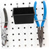 4Pcs Ciieeo Pegboard Organizer Bins with Hooks Wall-mounted Tool Storage Boxes for Screws and Accessories Plastic