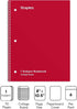 Staples 1-Subject Notebooks, 8" x 10.5", College Ruled, 70 Sheets, 6/Pack (ST58376C)