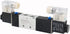 Baomain Pneumatic Solenoid Air Valve 4V230C-08 DC 24V 5 Way 3 Position Internally Piloted