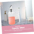 500ml 16oz Happyyami Glass Mouthwash Dispenser Kit with Cup Bathroom Accessories for Home Use Easy Pour Spout