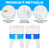 Wenceda 2 1.32 Pcs Laundry Detergent Dispenser, Gallon Liquid Soap Dispenser with Faucet, Fabric Softener Storage