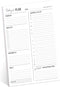 Daily to Do List Sticky Notepad, 6" x 10" Fill-in Schedule, Today's Plan Reminder Gratitude Checklist