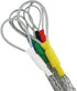 Black Cable Pulling Grip Sock Kit, Flexible Eye Mesh Rope, Galvanizing Steel Antislip Pipe Wire Pulling Grips Set