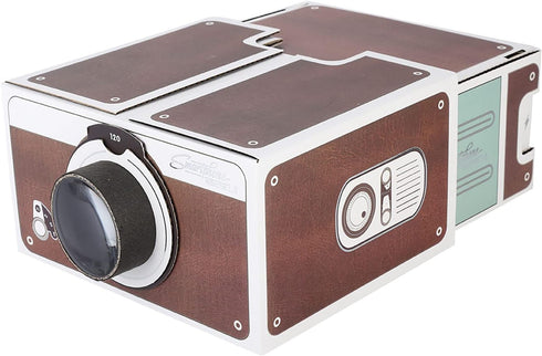 TOPINCN Mini DIY Smartphone Projector, 8X Magnification, Portable Home Cinema Mobile Phone Projector