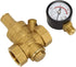 DN20 Brass Adjustable Water Pressure Reducer with Gauge Meter