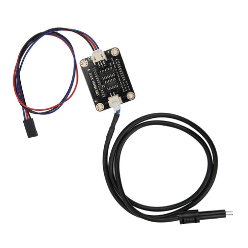 Water Conductivity Sensor - Domestic Hydroponics Sensor with Waterproof Probe for Liquid Quality Analysis