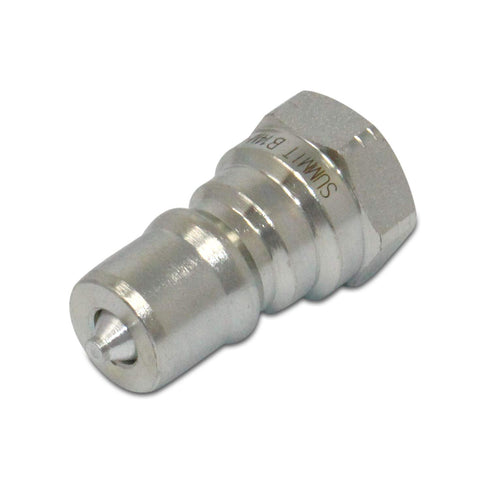 1/4" NPT ISO 7241-B Quick Disconnect Hydraulic Coupling/Coupler Set with Dust Caps