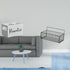 Fenteer Retro Wooden Remote Organizer and Metal Wall Hanging Basket Shelves for Table Nightstand Couch Office Kitchen