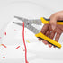 KATA 8 Inch Wire Cutter and Stripper, Cutting for 10-20 AWG Solid Wire, TPR Material Dual Color Handle, Yellow