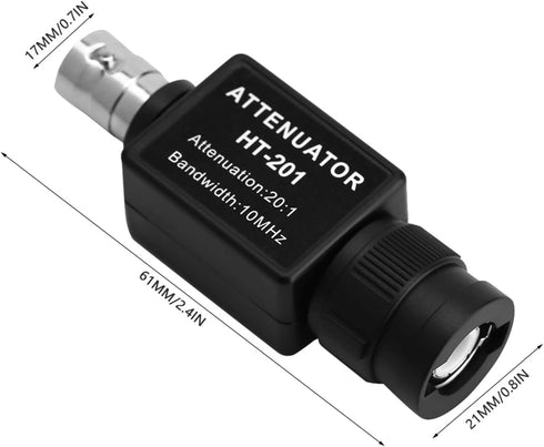 201 Passive Attenuator 20:1, 10MHz Bandwidth Attenuation for Oscilloscope