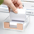 NatSumeBasics Rose Gold Sticky Note Holder Clear Post Note Holder Acrylic Memo Pad Holder for Office Essentials