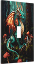 HTSAHKV 3 5 Inch Cool Flying Dragon Wall Plate Light Switch Cover Single Gang Outlet Faceplate Print Plate Cover X