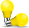 2 Pack A15 LED Yellow Bug Light Bulbs for Outdoor, 40Watt Equivalent