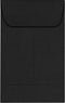 LUXPaper #1 Coin Envelopes, 2 1/4" x 3 1/2", Black Linen, 80lb. Text, 50 Qty