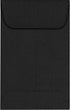 LUXPaper #1 Coin Envelopes, 2 1/4" x 3 1/2", Black Linen, 80lb. Text, 50 Qty