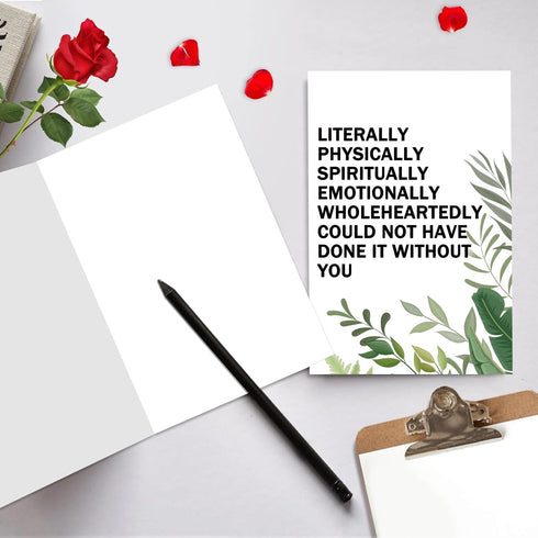 CTVSPC Heartfelt Thank You Card for Men Women, Poem Appreciation Card for Boss Mentor Staff Coworker Friend Family