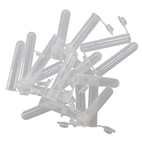 50pcs 10ml Clear Plastic Centrifuge Tubes, EP Lab Vials, Small Liquid Test Sample Storage Container with Snap Caps