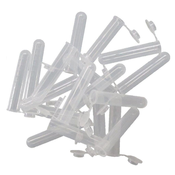 50pcs 10ml Clear Plastic Centrifuge Tubes, EP Lab Vials, Small Liquid Test Sample Storage Container with Snap Caps
