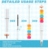 Crtiin 50 Pcs Beadable Plastic Pen Bulk, DIY Ballpoint Pens for Gift Making, Office Supplies (White)