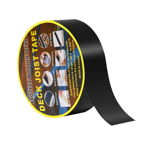Joist Tape for Decking, Weather-Resistant Self Adhesive Butyl Flashing Tape, 2 Inch x 32.8 Feet