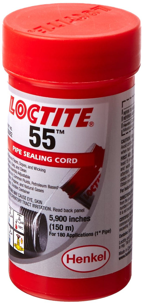 Loctite 55 442-35082 Pipe Sealing Cord, Opaque Off-White Color