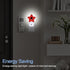 Halloween Red Spider Night Lights Plug Into Wall,Spiderweb Star Night Light for Kids,Nightlight with Dusk to Dawn Smart