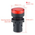 uxcell 2Pcs Red Indicator Light AC/DC 110V - 22mm Panel Mount for Electrical Control Panel, HVAC