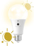 GE LED+ A19 Dusk to Dawn LED Light Bulb, Automatic On/Off, Outdoor Security Light, Daylight, 2 Pack